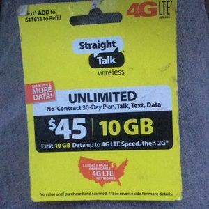 Straight talk  30 day phone plan unlimited